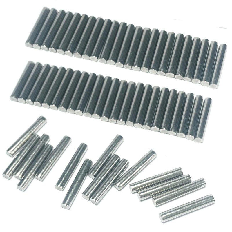 ZDingTech 60pcs 3mm x 18mm Dowel Pins,3mm Metal Dowel pins M3 3mm Shelf Pegs,Support Shelves,3mm x 18mm Metal Rod.304 Stainless Steel Wood Bunk Bed pegs - Image 3